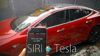 Tesla Model S voice commanded by Siri using Remote S app