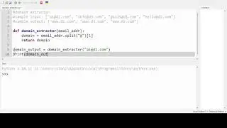 Extract domain names from a list of email addresses