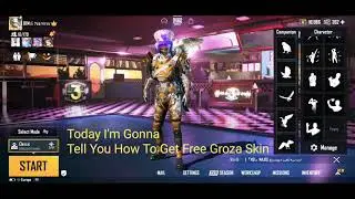 How To Get Free Groza Skin | Get Cool Blue Groza For Free | PUBG MOBILE