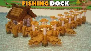 Minecraft: Fishing Dock Tutorial (how to build 1.21)