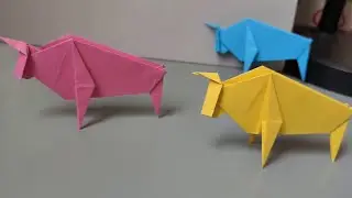 How to make Origami Paper Ox | Origami Tutorial Ox