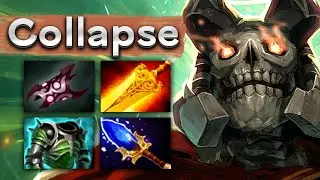 Коллапс на керри Врейз Кинге! (уважает аганим) - Collapse Wraith King 7.34 DOTA 2