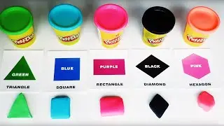 Учим Геометрические фигуры на Английском вместе с Плей до (Play Doh)!