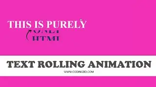 text scrolling animation | Html5 Css3 Tips and Tricks