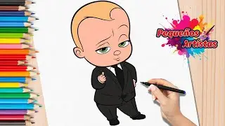 Como Dibujar a Ted de Un Jefe en Pañales | The Boss Baby | Tutorial Infantil