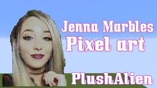 Minecraft Pixel Art SpeedBuild | Jenna Marbles