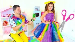 Milana makes a new Dress for Party - Cool DIY Ideas