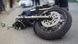 Жесткое МОТО ДТП!!! Moto Crash#2