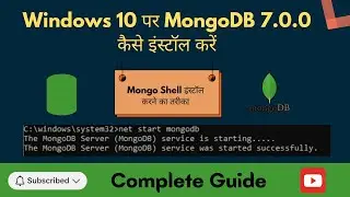 ✅ How to Install MongoDB 7.0 on Windows 10 | Step-by-Step Guide (2025)