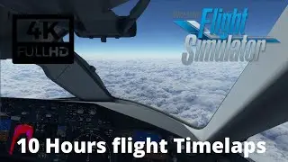 Microsoft Flight Simulator 2020 : 10+ Hours Timelaps | London to Tokyo | Boeing 787-10 | 4k