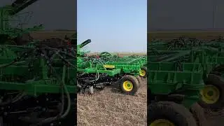 John Deere P670 Precision Air Hoe Drill and C850 Air Cart Demonstration 