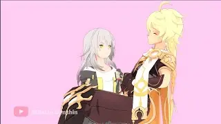 When the Honkai Star Rail and Genshin Impact travelers met each other.