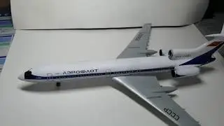 Итог сборки модели от звезды ту-154м.