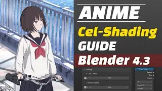 Blender 4.3 Anime Shading Cel Shader guide.