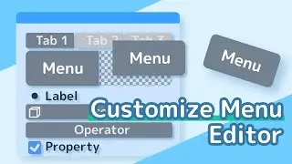 Blender Add-on : Customize Menu Editor [Menu / Macro / Add-on Builder]