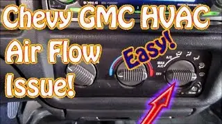 GMC Jimmy, S10, Blazer DIY How to Diagnose HVAC Mode Control - Vent - Defrost - Floor Selector