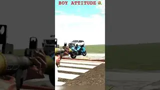 GIRL VS BOYS ATTITUDE 💐 INDIA BIKE DRIVING 3D #shorts