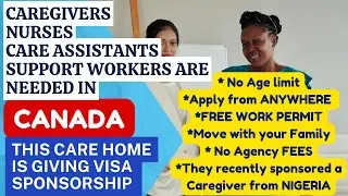 BIG CHANCE TO MOVE TO CANADA AS A CAREGIVER ACT FAST!