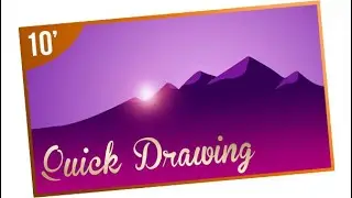 HOW TO DRAW in Photoshop with mouse ⭐ [10 MINUTS design]