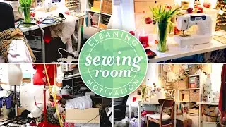 Sewing Room CLEANING MOTIVATION [TIME LAPSE] 🧹🧼