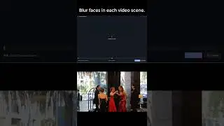 #shorts Add Face Blur in Video Scene