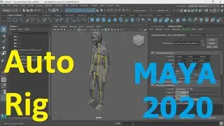 Basic & Automatic rigging in Autodesk Maya 2020