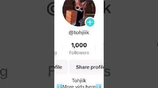 Think you for 1000 TikTok! #roblox #animation #robloxmemes #robloxfunny #CapCut #shorts