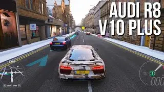0-100kmph in 2.7sec | Audi R8 V10 Plus 602 bhp | Forza Horizon 4 1080p6FPS