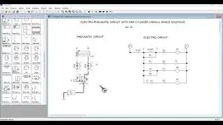 Electro Pneumatic Circuit with one Cylinder using a Single Solenoid