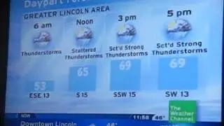 TWC Local Forecast Lincoln, Nebraska, April 24, 2009