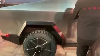 Tesla Cybertruck test drive interior Тесла Кибертрак Пикап Тест Драйв 0 - 96 km/h