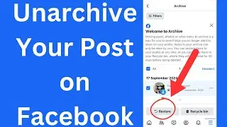 How to Unarchive Post on Facebook App 2024