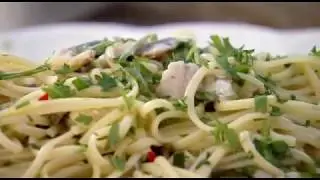 Лингвини с сельдью. Рыбный ужин с Джейми Оливером.