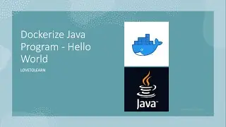 Dockerize Java Program - Hello World 