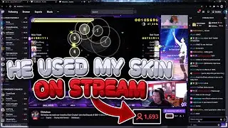 so i got Famous Streamers to React to my NEW osu SKIN.. | Akeno Himejima osu Skin Release