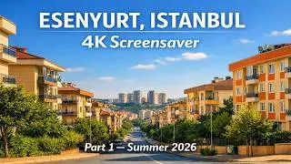 Esenyurt, Istanbul — 4K Screensaver Part 1 — Summer 2026