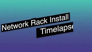 Hikvision NVR Network Rack timelapse 4k