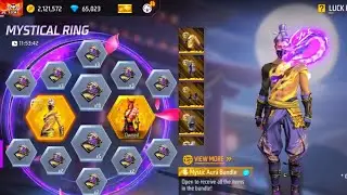 Free Fire Mystic Aura Bundle දම් පාට Golden shade event එක සෙට්ද ? Warrior Gaming 17 🫵