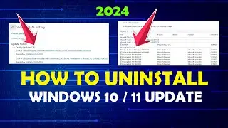 How to Uninstall Windows 10 or 11 Update very easy [NEW 2024]