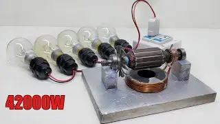 High Power 3400W Grinding Machine Armature 42KW Electricity Generating System Copper Wire and Magnet