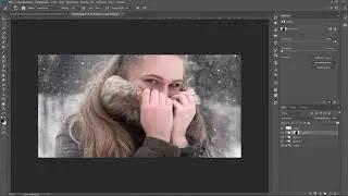 Как добавить снег в фотошоп+текстуры