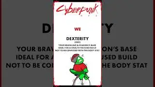Dexterity | How to Play Cyberpunk Red #8