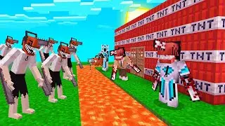 KITA BIKIN RUMAH PALING AMAN VS CHAINSAW MAN DENJI BAR BAR DI MINECRAFT!!!