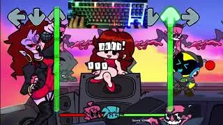 Friday Night Funkin' - Week 4 - Hard Mode Difficulty w/ Webcam Keyboard
