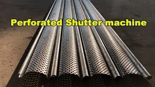 Punching hole shutter door machine | punching hole rolling shutter line for Brazil