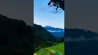 Can you spot the moon here? #trending #viral #travel #shortvideo #moon #mountain #uttarakhand #love
