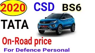 TATA BS6 CSD On Road Car Price Aug 2020 टाटा कार बीएस6 सीएसडी ऑनरोड रेट लिस्ट अगस्त 2020