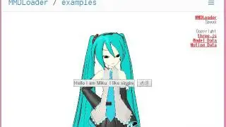 THREE.MMDLoader speak example