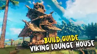 Valheim - How to Build a Viking Lounge house. Tutorial/Guide