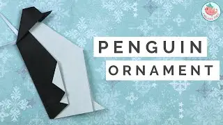 Origami Penguin Ornament Tutorial | DIY Gift Tags